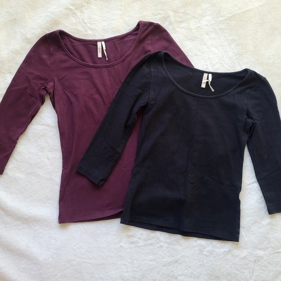 Frenchi Tops - Bundle of 2 Stretchy, Comfy Shirts
